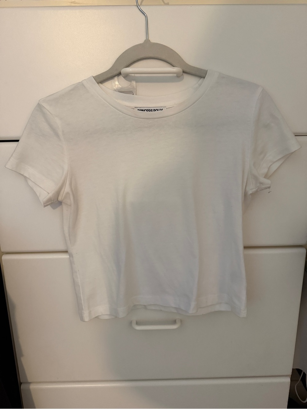 Princess Polly White Crewneck Short Sleeve Tee